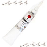 Контур акриловый д/ткани 20мл серебро 0709101