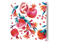 Салфетка 33х33мм 1шт Гранат трехслойная 1005437