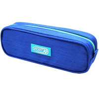 Пенал "Sport" 22,5х8х5см прямоугольный, 1 отделение, текстиль, голубой BD22160