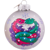 Шар 80мм "Змейки влюбленные" в подарочной упаковке КУ-80-244023