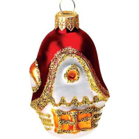 Ёлочное украшение "Домик низкий" h-9см в подарочной упаковке ФУ-5