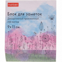 Бумага для заметок 9х11х3см 250л "Sense" с косым срезом цветная проклееная MB_067435/067435