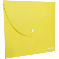 Папка-конверт на кнопке А4 0,18мм с расширением, желтая E38131 Папка-конверт на кнопке А4 0,18мм с расширением, желтая E38131