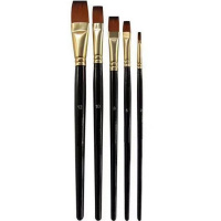 Набор кистей синтетика 5шт. плоские (№ 2,6,8,10,12) Y10744-24