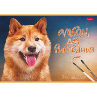 Альбом для рисования А4 20л "Наши верные друзья" на скобе тиснение 5 дизайнов 079718