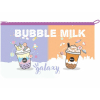 Пенал "Milkshake" 22,5х12х10см прямоугольный, 5 отделений, печать на ткани ПК-51