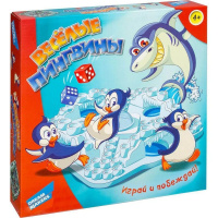 Игра настольная "Пингвины" 27х27см (игровое поле, фигурки пингвинов 16шт.) 707-36 Игра настольная "Пингвины" 27х27см (игровое поле, фигурки пингвинов 16шт.) 707-36