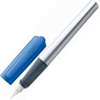 Ручка РП "Lamy Nexx 087" A синяя, корпус синий трехгранный, резиновый грип, металл 4000612