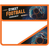 Папка на липучке А5 230х190х50мм "Крутой мяч" 2 отделения, с клапаном, пластик ПМ-А5-36