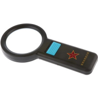 Лупа D=80мм увеличение 6, с подсветкой, в картонной коробке 11117-24