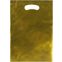 Пакет подарочный 17,5х25см фольга золото Y10436-24