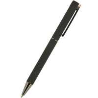 Ручка шариковая "Bergamo" 0,7мм синяя, автомат, черный металлический корпус 20-0244