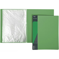 Папка 40 вкладышей "Standard" А4 пластик 0,60мм зеленая 40AV4_00107/038465
