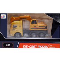 Машина "Стройка. Экскаватор" инерционная, пластик 12х6,5х5см, ассорти LT354447