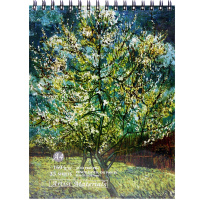 Скетчбук А4 35л 160г/м2 "Природа" спираль, кремовая бумага, жесткая подложка, 4 вида 11861-24