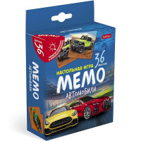 Игра настольная "Мемо для детей. Автомобили" (36 карточек) 090655