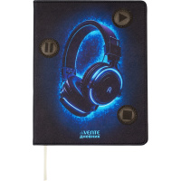 Дневник для 1-11 классов "Headphones" твердая обложка, искусственная кожа с поролоном 2020511