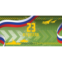 Конверт для денег "23 Февраля" 167х83мм 0318.077