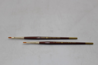 Кисть синтетика овальная № 2 (3мм) короткая ручка 2177702