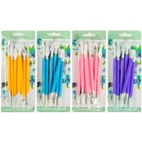 Набор инструментов для моделирования 8шт. пластик, 4 цвета Y7957-18