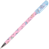 Ручка шариковая "HappyWrite. Sweet Animals. Единорожки в облачках" 0,5мм синяя 20-0215/17-2