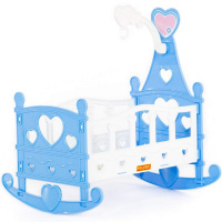 Кроватка-качалка для куклы №3 28,5х24,5х32,8см, пластик, в пакете 62079