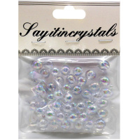 Набор бусин 13х10см 8мм белый Y9022-19