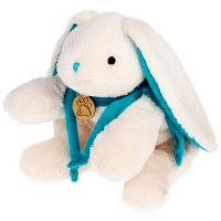 Кролик 58см белый/бирюзовый AT365309