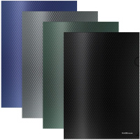 Папка-уголок "Diamond Original" А4 пластик 0,18мм непрозрачная, ассорти 53290