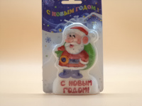 Свеча-барельеф "Дед Мороз" 8181