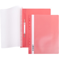 Папка-скоросшиватель А4 пластик с перфорацией красная AS4_00203/040018