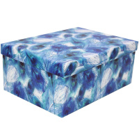 Коробка подарочная "Перья" 24х17х10,5см картон M10-119