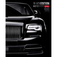 Тетрадь А5 96л клетка "Black Edition" на скобе глянцевая ламинация 5 дизайнов 96Т5лВ1/086251