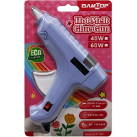 Пистолет клеевой электрический (40Вт) 17х14см диаметр 1,1см, голубой корпус 11571-24