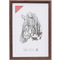 Рамка для фото 21х30см дерево, темно-коричневая 1702