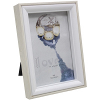 Рамка для фото 10х15см дерево/пластик, 2 цвета HW196