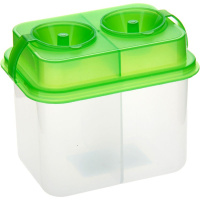 Стакан-непроливайка двойной Премиум PrimaVera с крышкой, цвет ассорти СН458