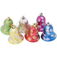 Ёлочное украшение "Колокольчик" 20см красный, пластик Y306-12