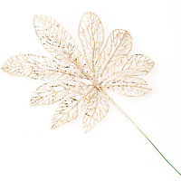 Ветка декоративная 33см золото/серебро Y1622-14/SH02-C021