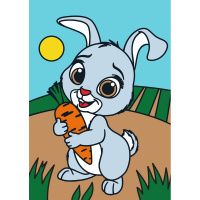 Картина из песка "Кролик" №35 16,5x23см (карта-основа, образец, песок, палочка) SPT-01