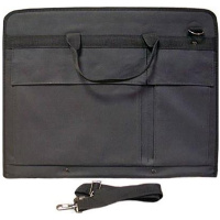 Папка А2 (65*47*6) с отдел."гармошка" и доп. карманами черная ф. А2 077