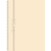 Тетрадь А4 80л клетка "NEWtone Pastel Soft-touch. Лунный камень" на спирали многоуровн.перфорация