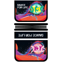 Пенал "Танцы" 20х13х3см прямоугольный одностворчатый, 2 откидные планки, ткань ПО-42