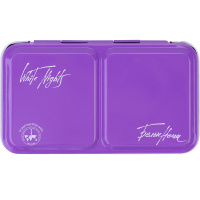 Пенал для акварели на 12 кювет с палитрой, металл, сиреневый 2011281380