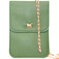 Сумочка 12х18см 2 отделения, искусственная кожа, зеленая SD2272