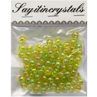 Набор бусин 13х10см 10мм желтый Y9023-19