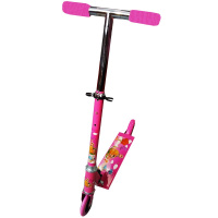 Самокат 2-х колесный L=56см розовый, пластик/металл, колесо PVC d=9см HB2226