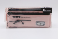 Пенал "Youth" 22х9х7см, прямоугольный, 1 отделение, 2 кармана, текстиль, раскладной, коралловый