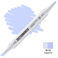 Маркер спиртовой двухсторонний "Sketchmarker" сапфир SM-B114