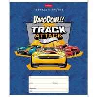 Тетрадь А5 12л линия "Машинки Hot wheels" на скобе 5 дизайнов 12Т5B2/19385